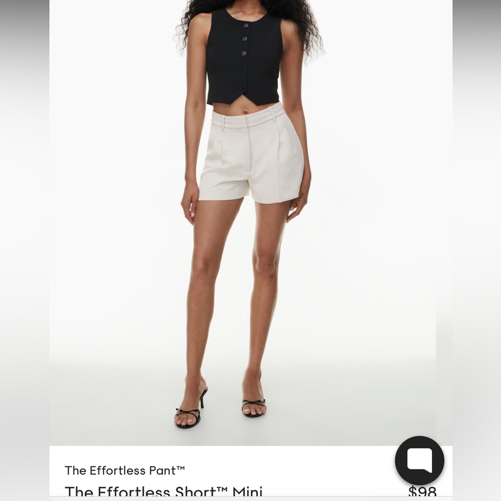 Aritzia the effortless short mini (light birch)